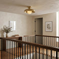 Load image into Gallery viewer, Cadence Alabaster Semi-Flush Mount