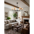Load image into Gallery viewer, Camellia Alabaster Chandelier