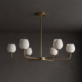 Load image into Gallery viewer, Camellia Alabaster Chandelier