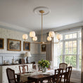 Load image into Gallery viewer, Camellia Alabaster Chandelier