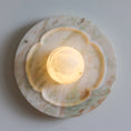 Load image into Gallery viewer, Camellia Marble Wall Sconce