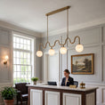 Bild in die Galerieansicht laden, Cecil Alabaster Linear Pendant Lamp