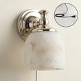Charger l'image dans la visionneuse de la galerie, Chart Alabaster Plug-in Wall Sconce