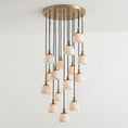 Bild in Galerie-Betrachter laden, Chart Alabaster Cluster Chandelier