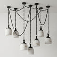 Load image into Gallery viewer, Chart Chain Alabaster Chandelier