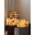 Load image into Gallery viewer, Checkerboard Alabaster Table Lamp