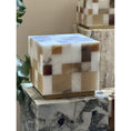 Load image into Gallery viewer, Checkerboard Alabaster Table Lamp