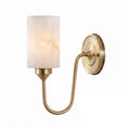 Load image into Gallery viewer, Clyde Alabaster Wall Sconce