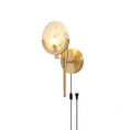 Load image into Gallery viewer, Crescent Cradle Alabaster Plug-in Wall Sconce