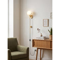 Load image into Gallery viewer, Crescent Cradle Alabaster Plug-in Wall Sconce