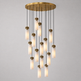 Charger l'image dans la visionneuse de la galerie, Dansani Lyra Alabaster Chandelier