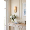 Load image into Gallery viewer, Eccolo Brass Alabaster Wall Sconce