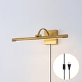 Load image into Gallery viewer, Elowen Brass Plug-in Wall Sconce