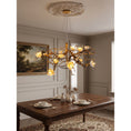 Load image into Gallery viewer, Flower Bloom Branch Brass Chandelier – detail 8