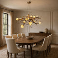 Load image into Gallery viewer, Flower Bloom Branch Brass Chandelier – detail 2