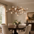 Load image into Gallery viewer, Flower Bloom Branch Brass Chandelier – detail 5