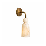 Flume Alabaster Arc Wall Sconce