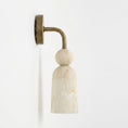 Bild in Galerie-Betrachter laden, Flume Alabaster Arc Wall Sconce