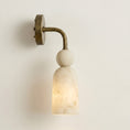 Bild in Galerie-Betrachter laden, Flume Alabaster Arc Wall Sconce