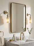 Bild in Galerie-Betrachter laden, Flume Alabaster Arc Wall Sconce