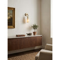 Bild in Galerie-Betrachter laden, Flume Alabaster Arc Wall Sconce
