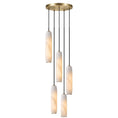 Load image into Gallery viewer, Flute Alabaster Chandelier