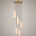 Load image into Gallery viewer, Flute Alabaster Chandelier