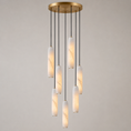 Load image into Gallery viewer, Flute Alabaster Chandelier
