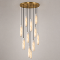 Load image into Gallery viewer, Flute Alabaster Chandelier