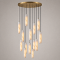 Load image into Gallery viewer, Flute Alabaster Chandelier
