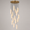 Load image into Gallery viewer, Flute Alabaster Chandelier