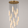 Load image into Gallery viewer, Flute Alabaster Chandelier