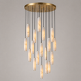 Load image into Gallery viewer, Flute Alabaster Chandelier