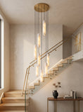 Load image into Gallery viewer, Flute Alabaster Chandelier