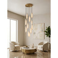 Load image into Gallery viewer, Flute Alabaster Chandelier