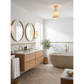 Charger l'image dans la visionneuse de la galerie, Full Circle Alabaster Flush Mount Ceiling Light