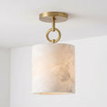 Charger l'image dans la visionneuse de la galerie, Full Circle Alabaster Flush Mount Ceiling Light
