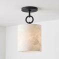 Charger l'image dans la visionneuse de la galerie, Full Circle Alabaster Flush Mount Ceiling Light