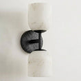 Load image into Gallery viewer, Garrison Alabaster Hammered Wall Sconce