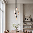 Cargar la imagen en la vista de la galería, Harlin Alabaster Cluster Chandelier