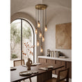 Cargar la imagen en la vista de la galería, Harlin Alabaster Cluster Chandelier