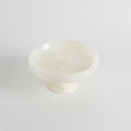 Load image into Gallery viewer, Harlow White Onyx Pedestal Bowl
