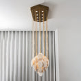 Load image into Gallery viewer, Hexagon Alabaster Tiered Rain Chandelier