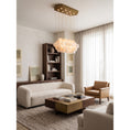 Load image into Gallery viewer, Hexagon Alabaster Tiered Rain Chandelier