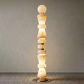 Load image into Gallery viewer, Horizon Obelisk Alabaster Floor Lamp