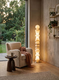 Load image into Gallery viewer, Horizon Obelisk Alabaster Floor Lamp