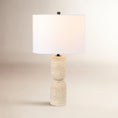 Load image into Gallery viewer, Jamia Travertine Table Lamp