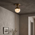 Load image into Gallery viewer, Jasper Alabaster Flush Mount Ceiling Light