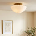 Load image into Gallery viewer, Jeanne White Flush Mount