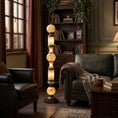 تحميل الصورة في عارض المعرض، Julian Flambeau Alabaster Floor Lamp